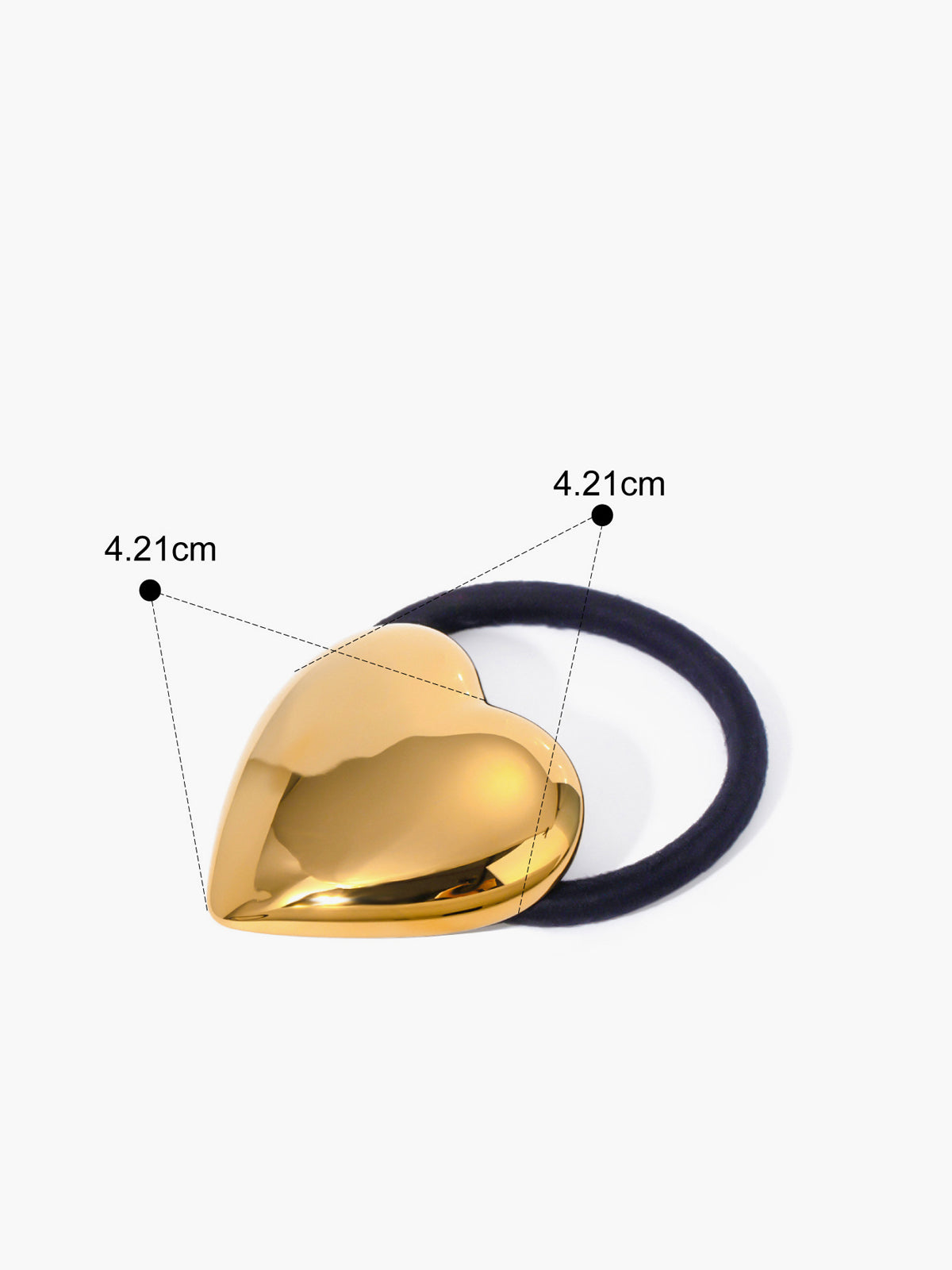 Verfijde metalen haarband in hartvorm voor elegante kapsels