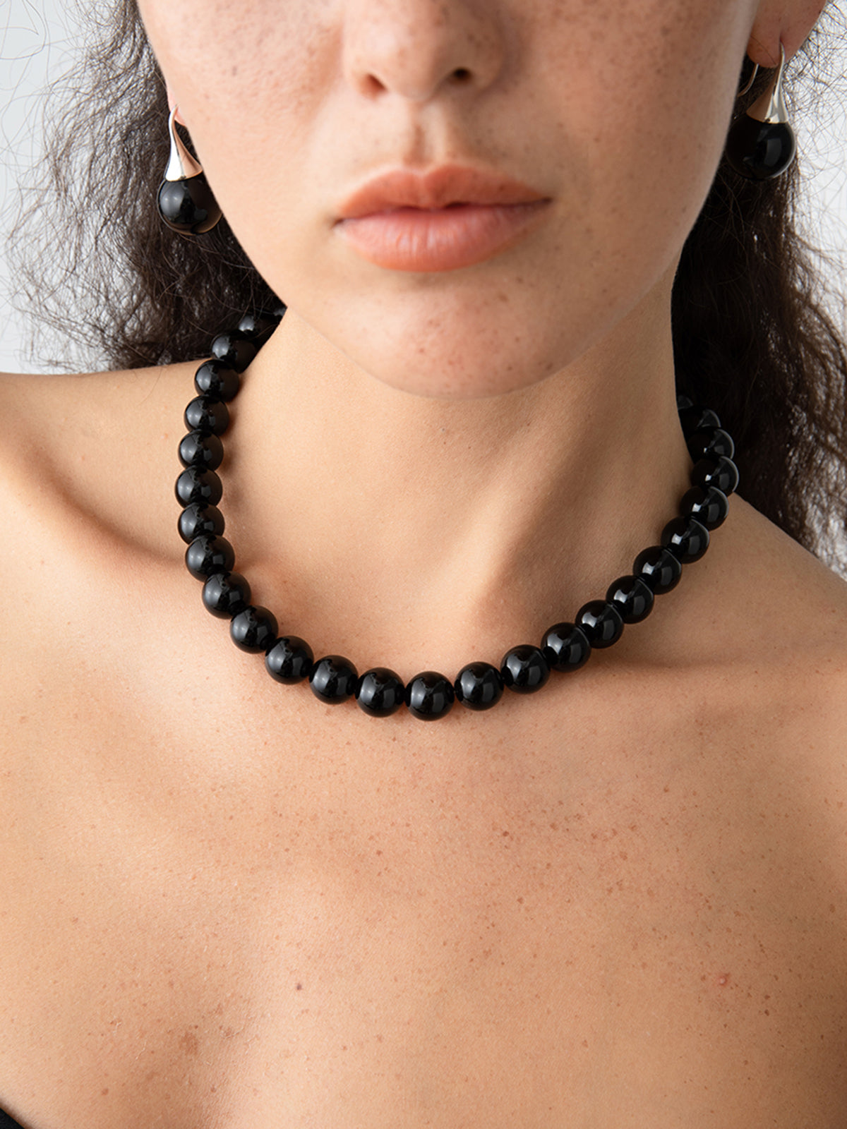 Stijlvolle Zwarte Onyx Kralen Ketting om je stijl uit te stralen