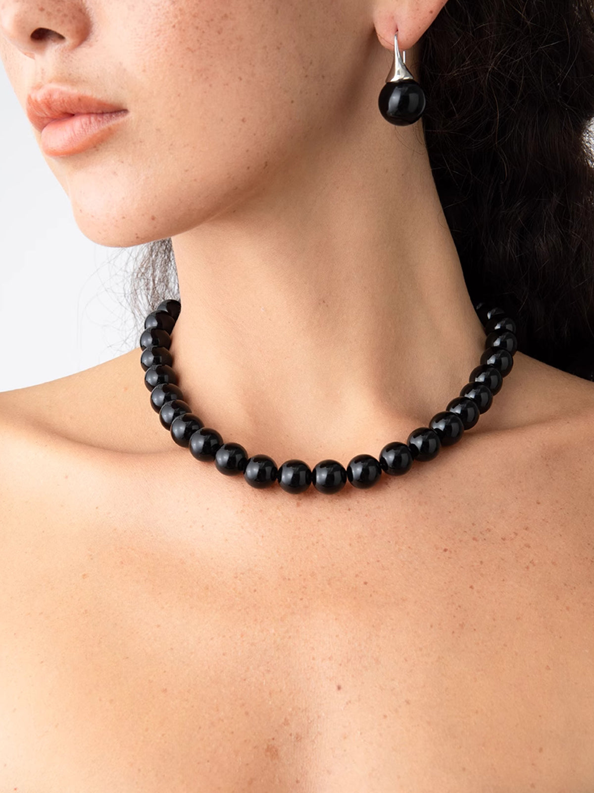 Stijlvolle Zwarte Onyx Kralen Ketting om je stijl uit te stralen