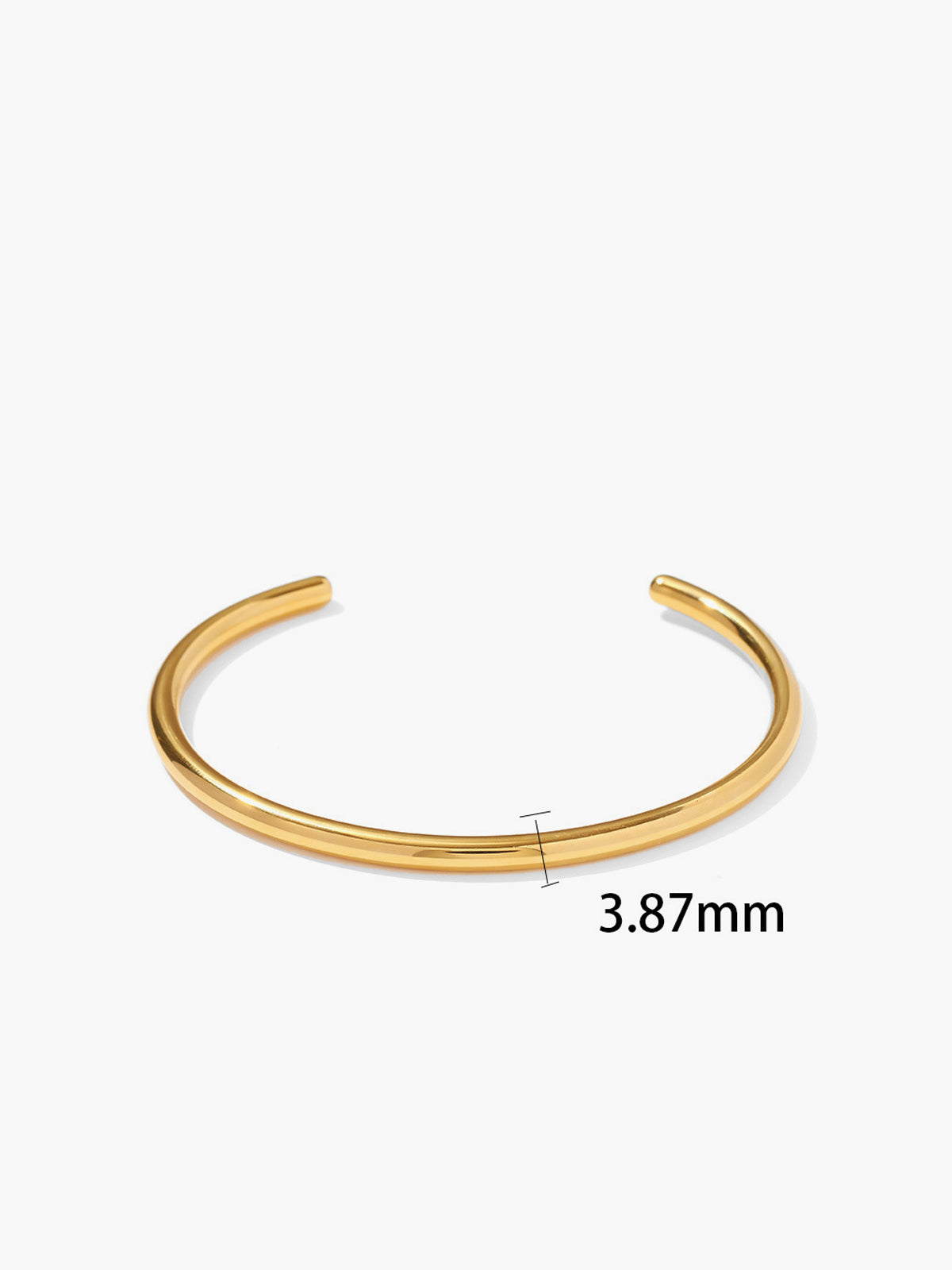 Elegante en verfijnde open goud armband
