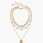 Multi-lagen turquoise ketting voor een stralende stijl