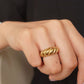 1 stuk Croissant Hemp Design Ring - Stijlvolle modeaccessoire
