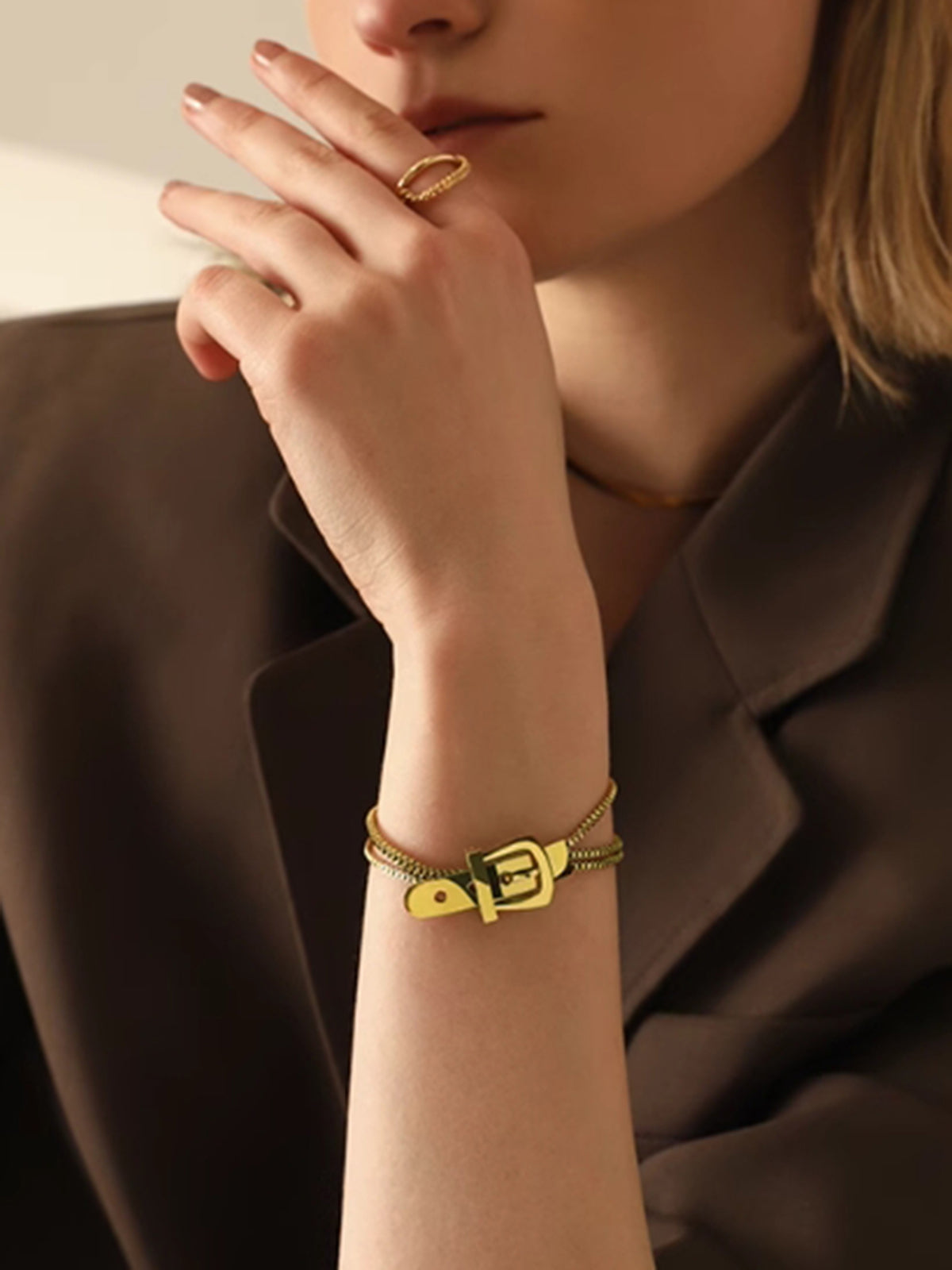 Stijlvolle Unisex Drie-laags Kettingarmband