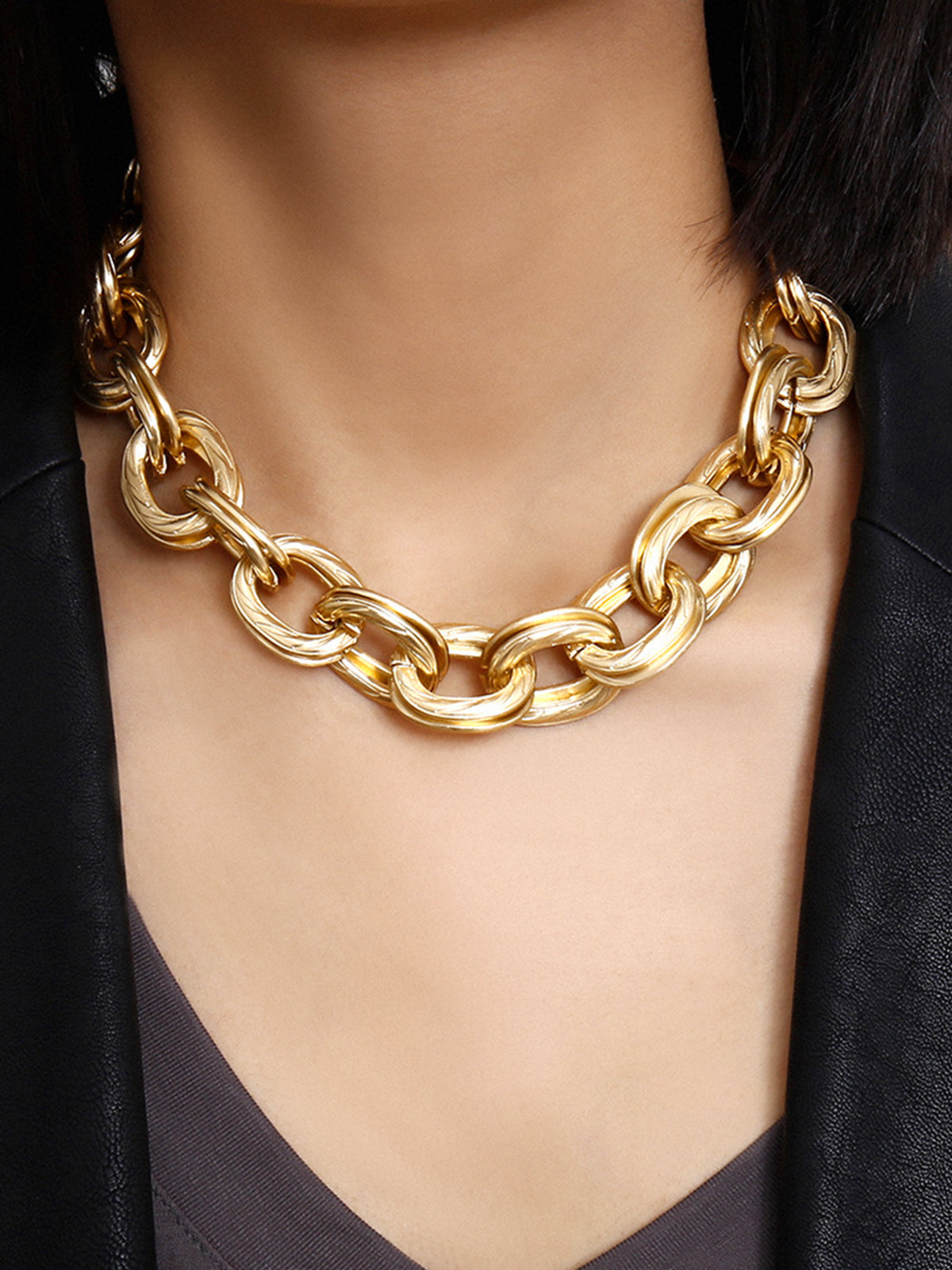 Gouden Link Ketting – Luxe Statement Sieraad