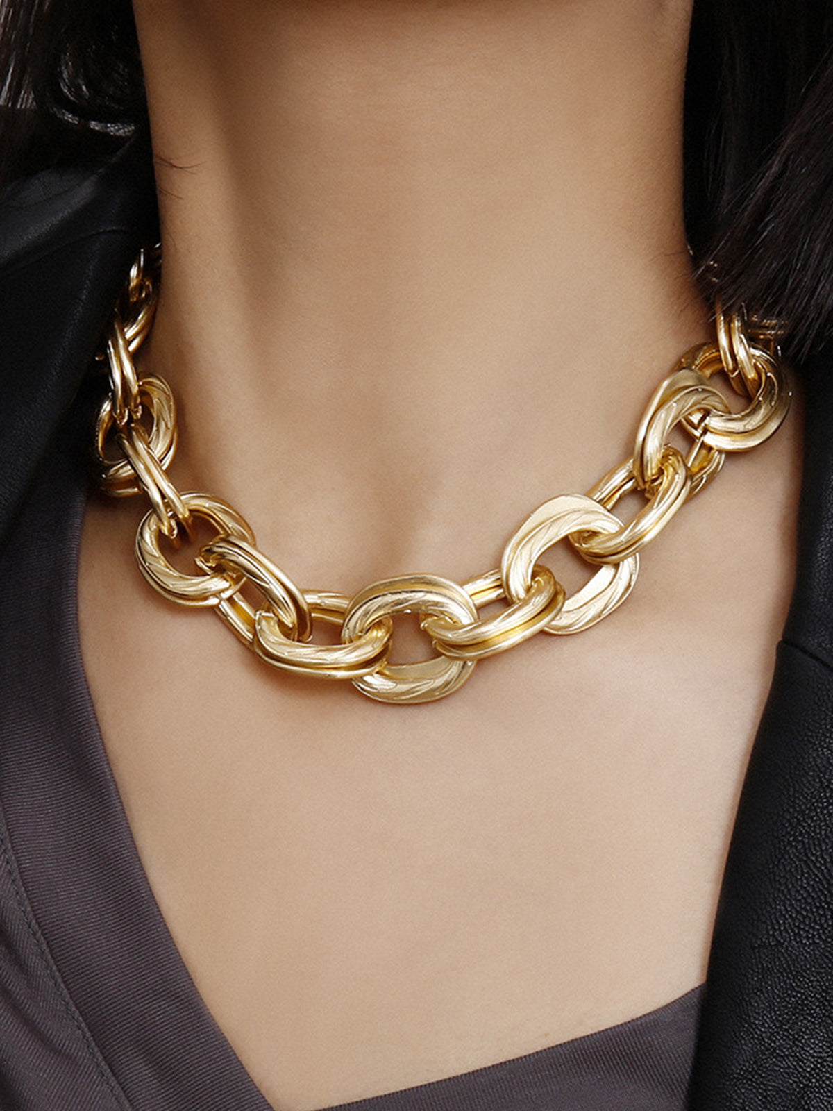 Gouden Link Ketting – Luxe Statement Sieraad