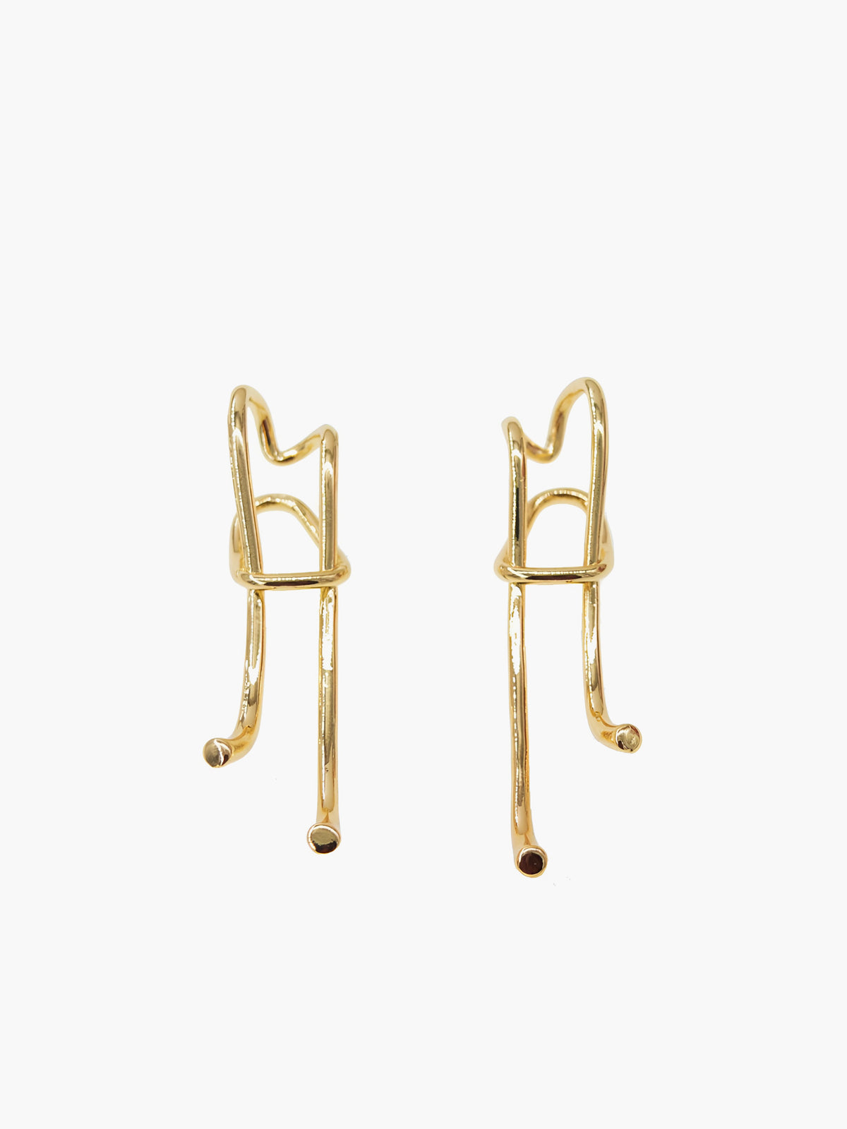 Trendy lange retro oorbellen met een over de top uitstraling