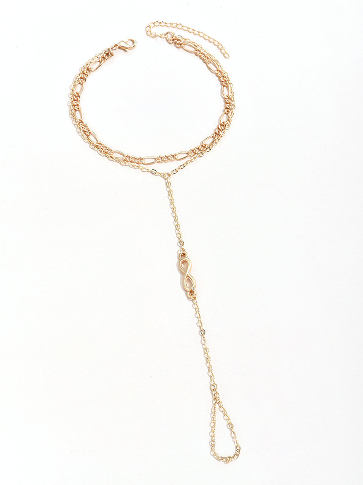 Gouden Vinger Ring Armband