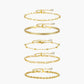 5 stuks Geometrische Gouden Kettingarmband