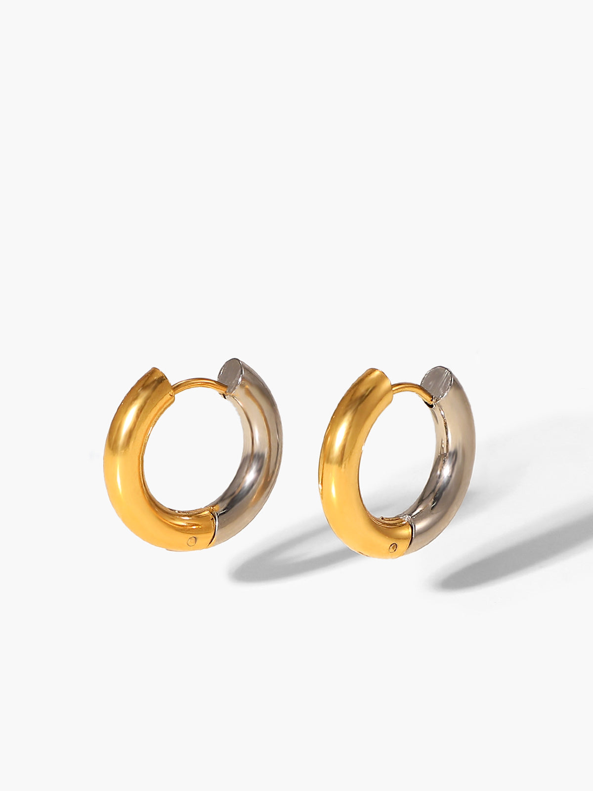 Twee kleurs harnas oorbellen van roestvrij staal