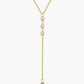 Rhinestone Lariat Dangle Ketting