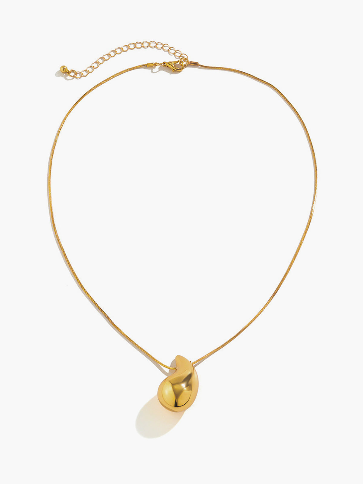 Glanzende Komma Hanger Ketting