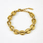 Elegante Gouden Koffieboon Armband