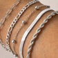 5 stuks Geometrische Gouden Kettingarmband