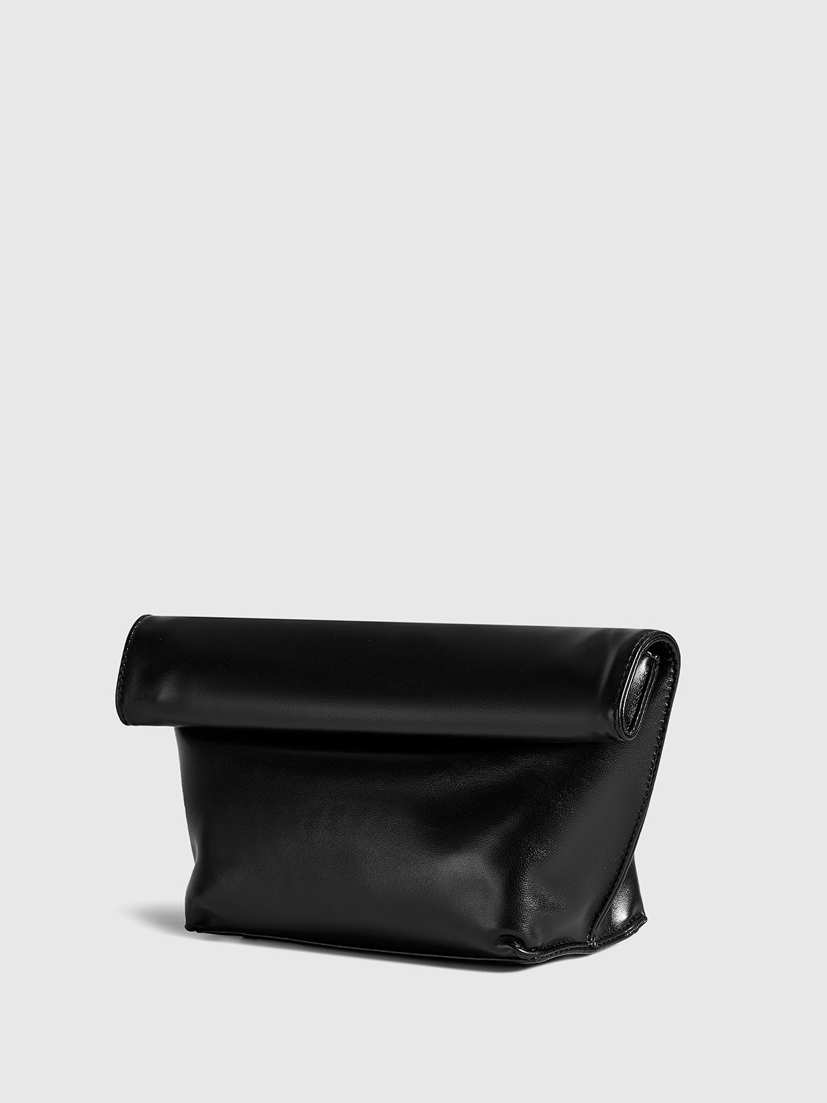 Elegante minimalistische Rollenrand enveloppe clutch tas