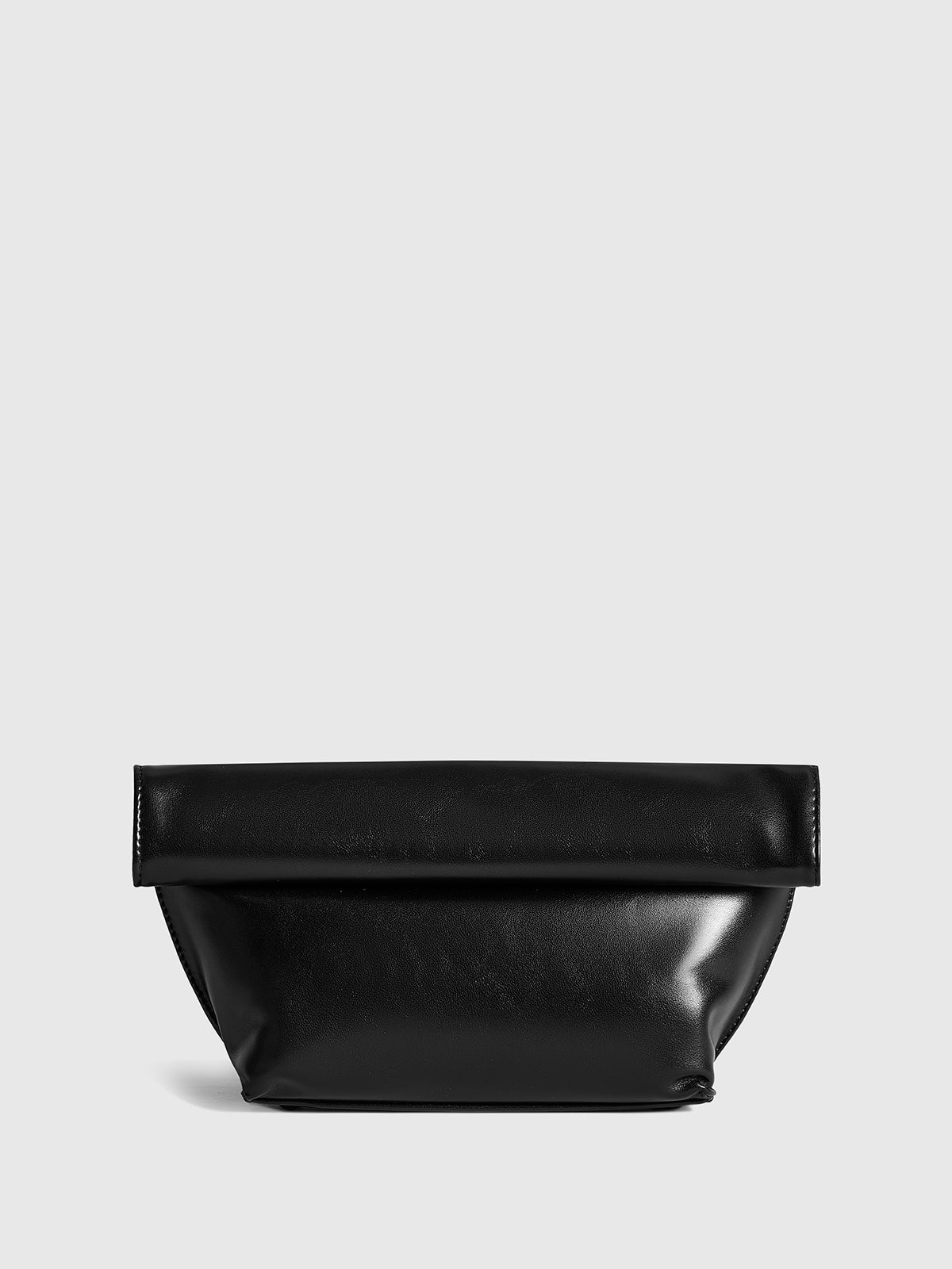 Elegante minimalistische Rollenrand enveloppe clutch tas