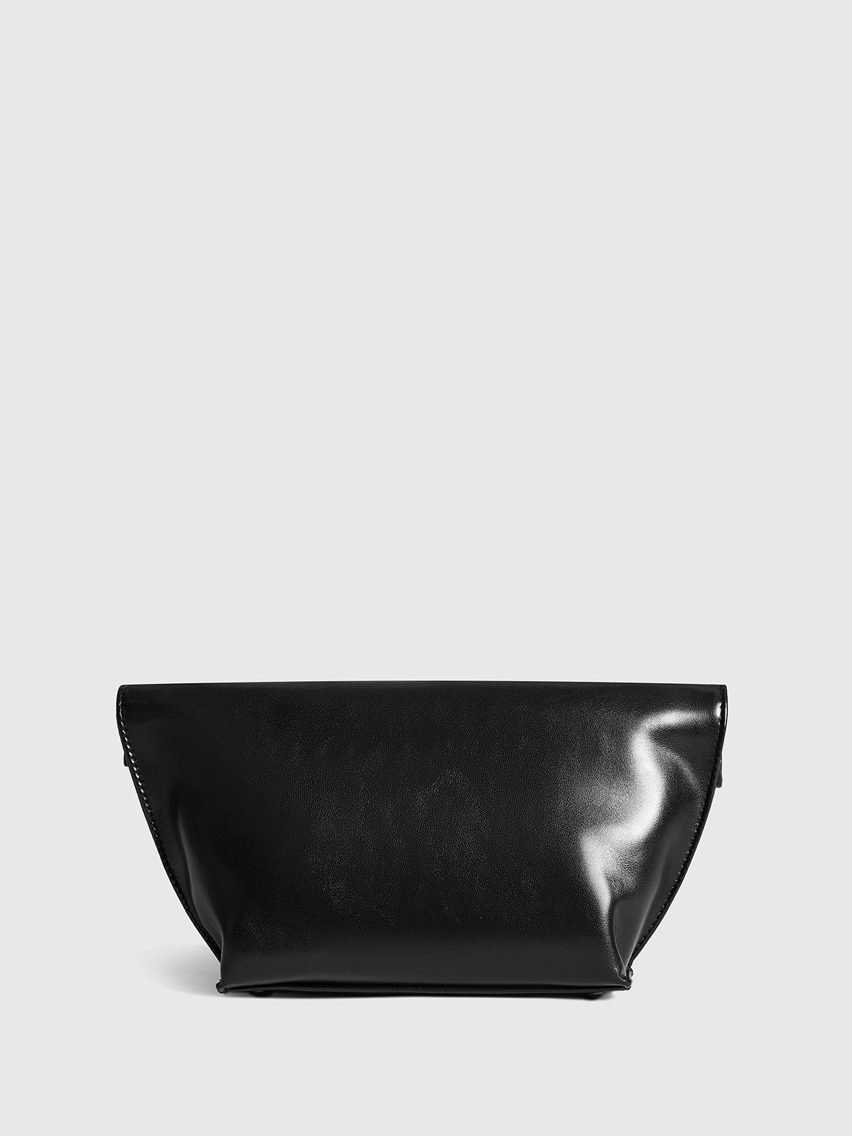 Elegante minimalistische Rollenrand enveloppe clutch tas