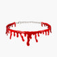Halloween Imitation Blood Dripping Choker Necklace
