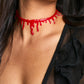 Halloween Imitation Blood Dripping Choker Necklace