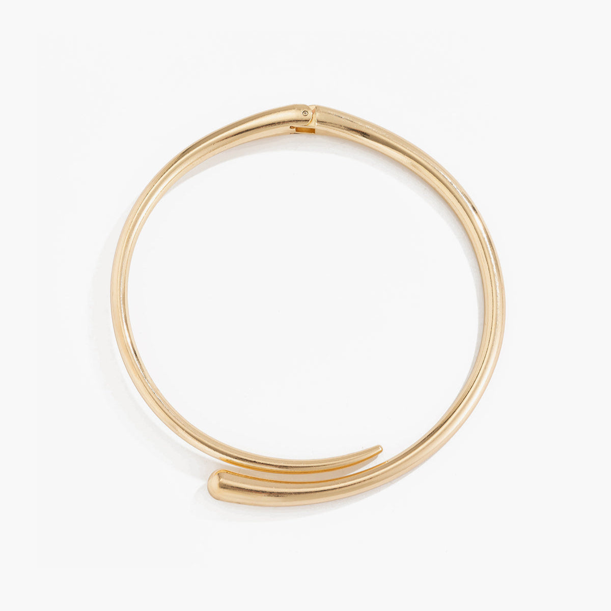 Gouden Waterdruppel Open Choker – Minimalistische Dames Ketting