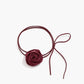 Roos Knop Geknoopte Choker Ketting