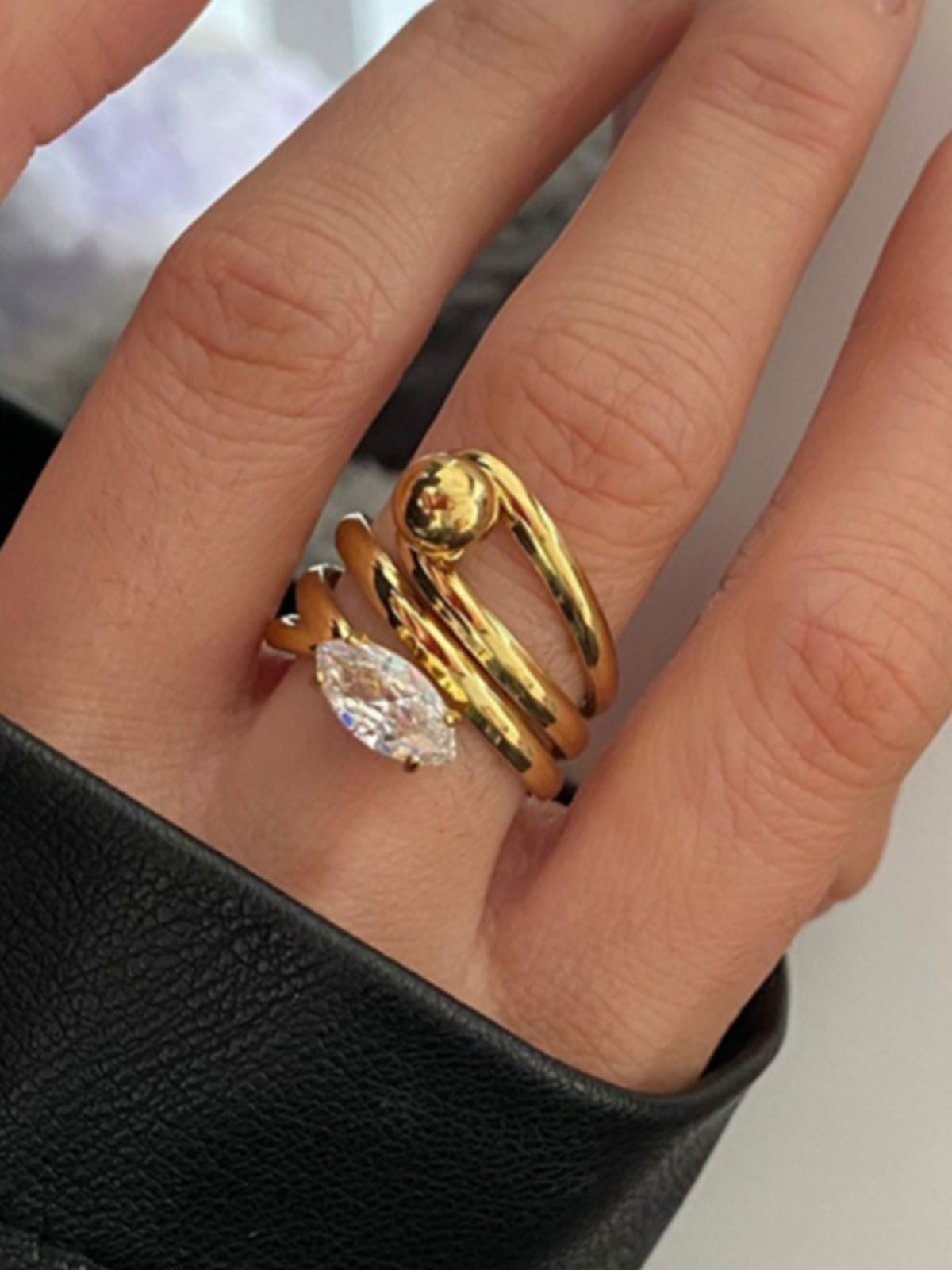 Elegante Twist Ring - Smaakvolle en Chic Sieraden voor Elke Gelegenheid