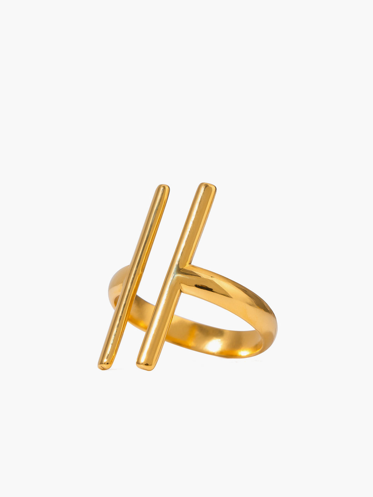 Open geometrische ring met modern en elegant ontwerp