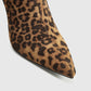 Mid-calfslee zippersla boots met luipaardprint voor een wilde en trendy look