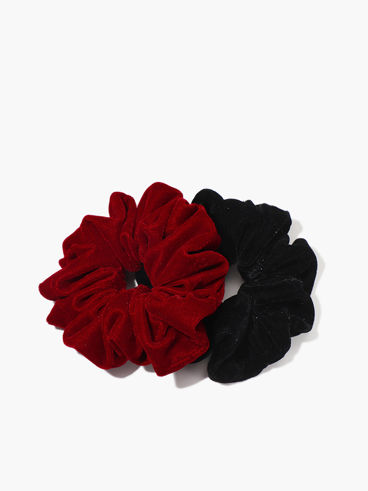 Chouchou van fluweel met varkentjesdetails voor een elegante uitstraling