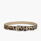 Elegante en trendy riem met een luipaardprint gesp