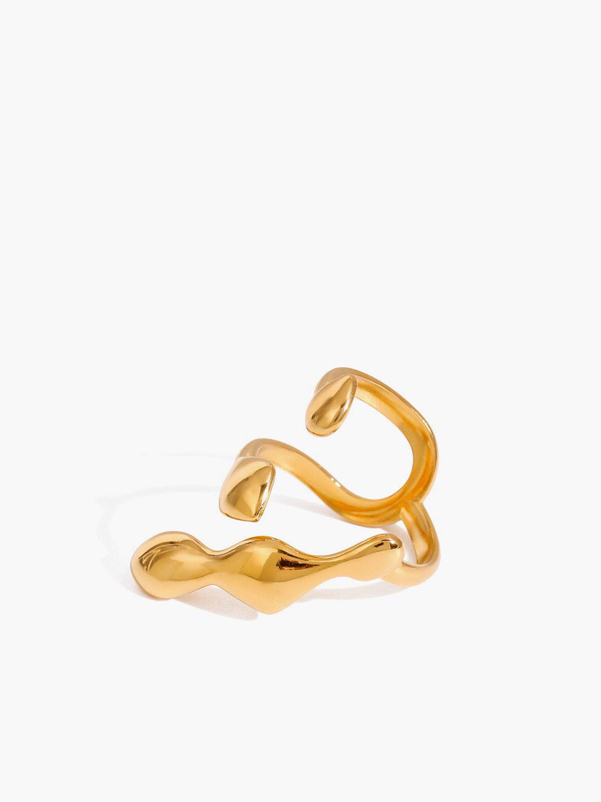 Aanpasbare Liquid Lava-ring, open en met unieke stijl