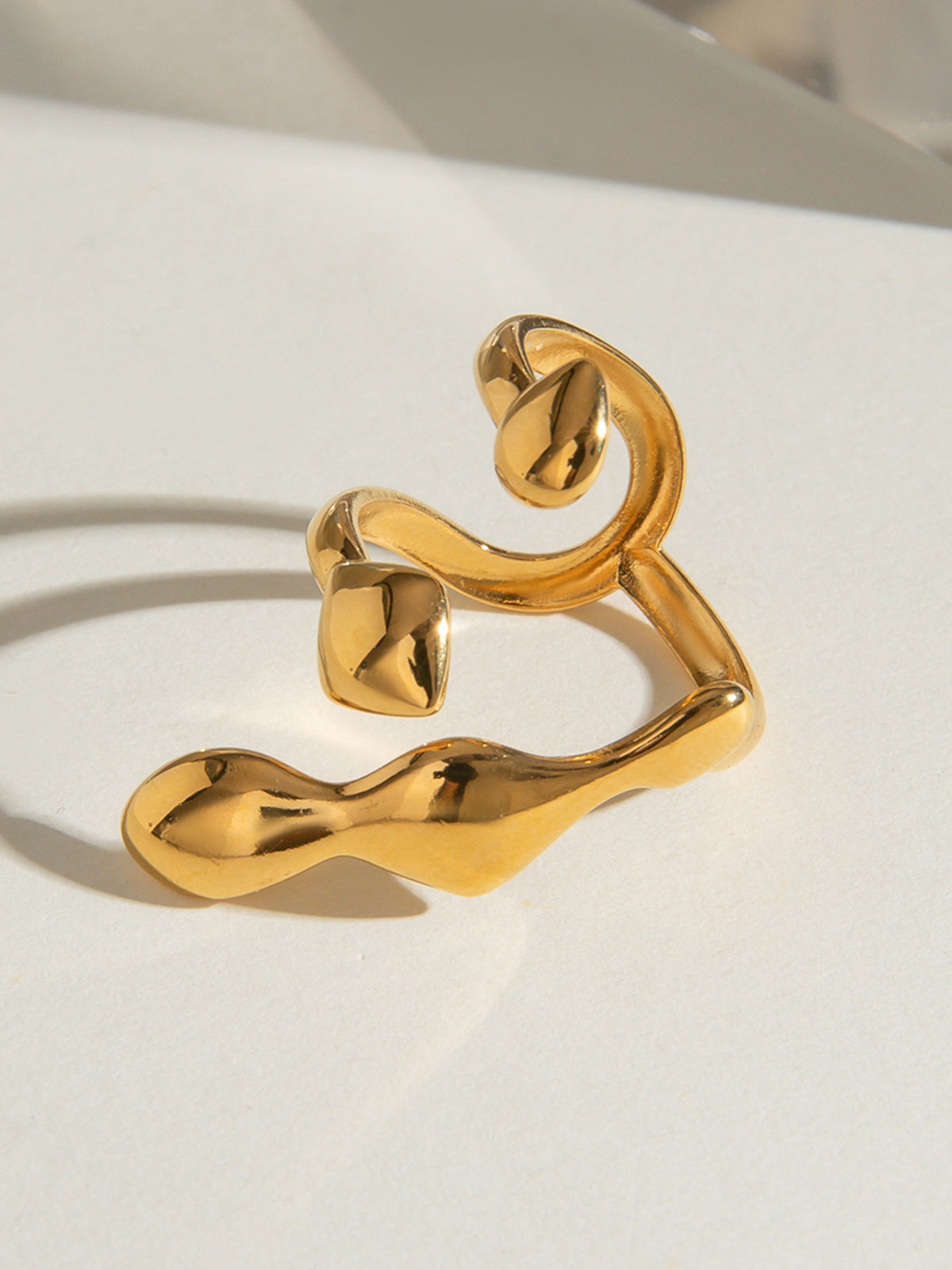 Aanpasbare Liquid Lava-ring, open en met unieke stijl