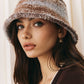 Ombre Plush Bucket Hat zacht en comfortabel