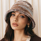 Ombre Plush Bucket Hat zacht en comfortabel