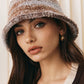 Ombre Plush Bucket Hat zacht en comfortabel