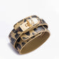 Leopardprint leren armband