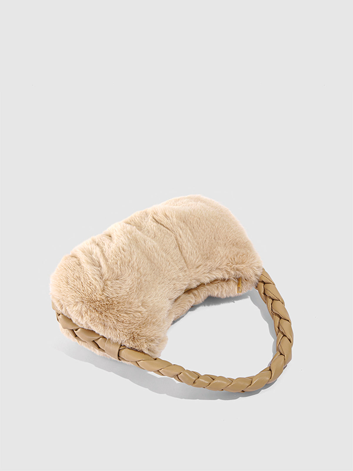 Fluwelen Gevoerde Band Fluffy Schoudertas voor stijlvolle comfort