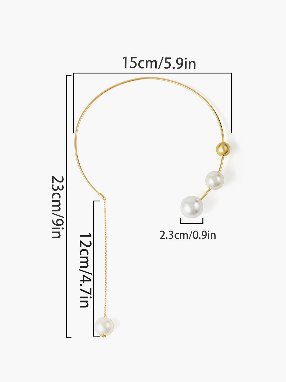 Imitatie Parels Choker Hanger Ketting