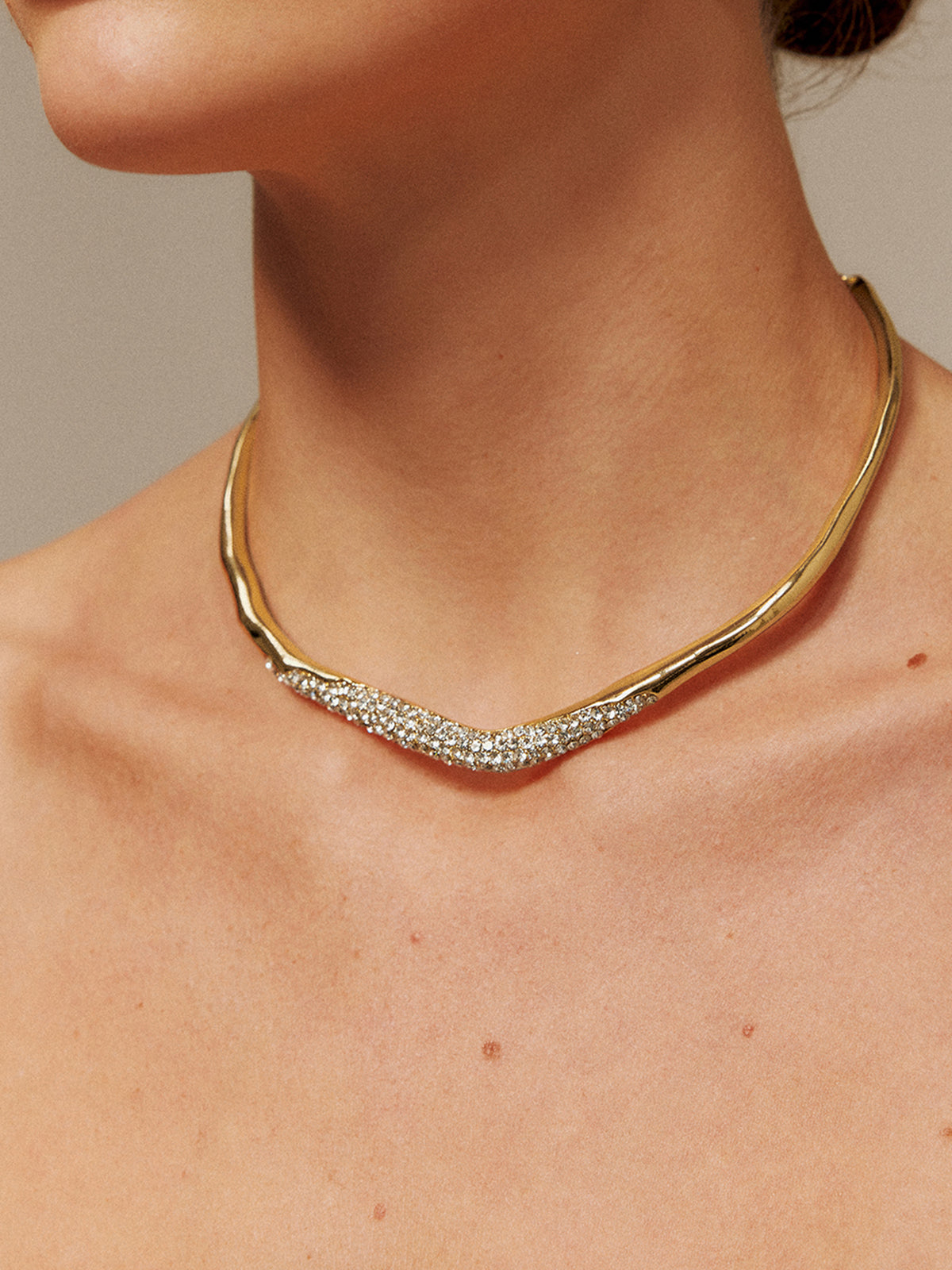 Onregelmatige Ziron Choker Ketting