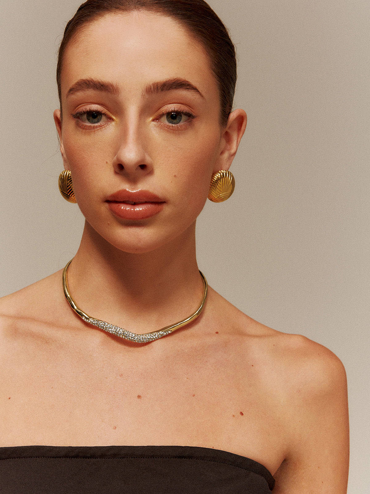 Onregelmatige Ziron Choker Ketting