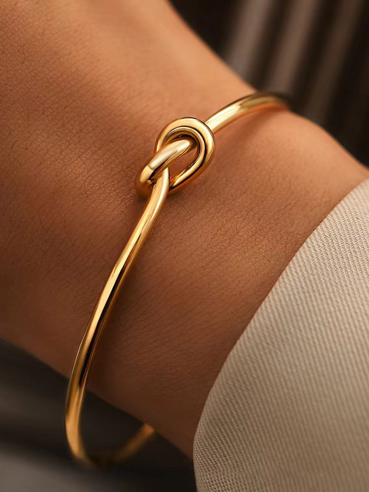 Geknoopt Open Armband