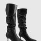 Lange torsade hoge hakken laarzen