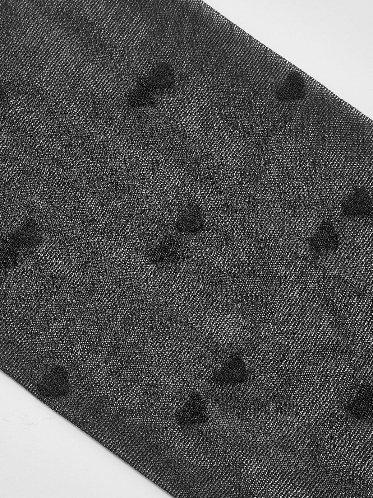 Doorzichtige panty's met hartjespatroon voor een romantische look