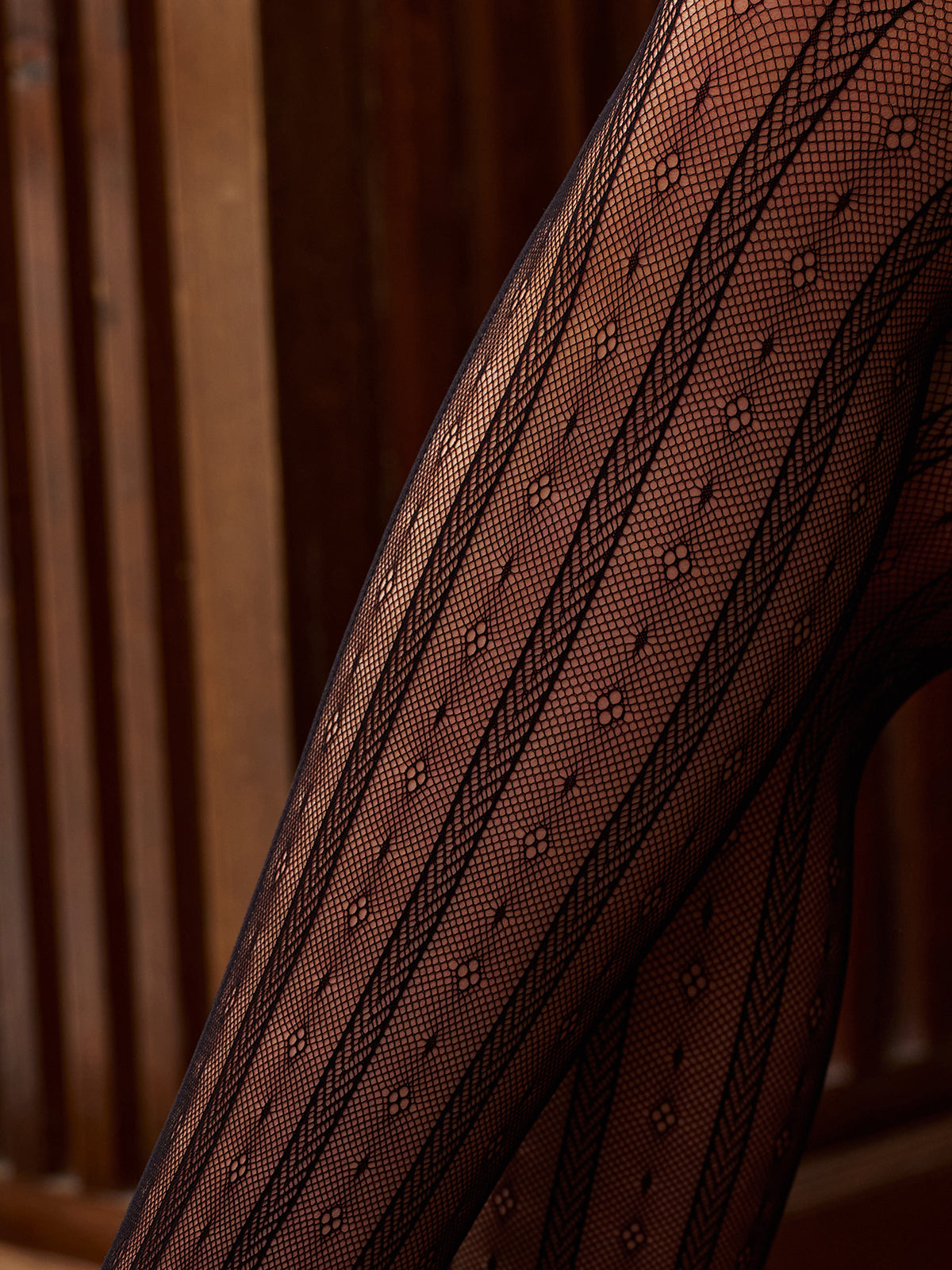 Elegante blote fleurige panty's