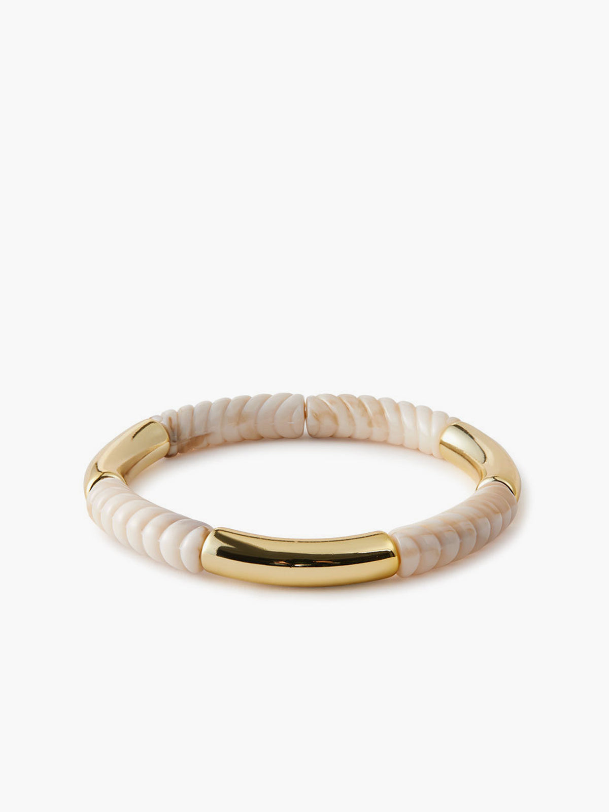 Stralende Gouden Schelp Statement Armband