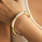 Stralende Gouden Schelp Statement Armband