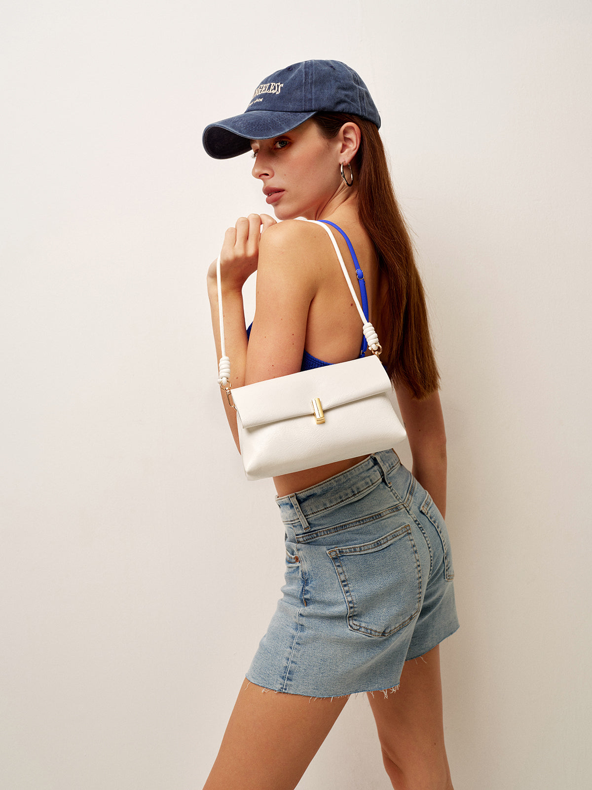 Chic Knoop Handvat Vouw Schoudertas