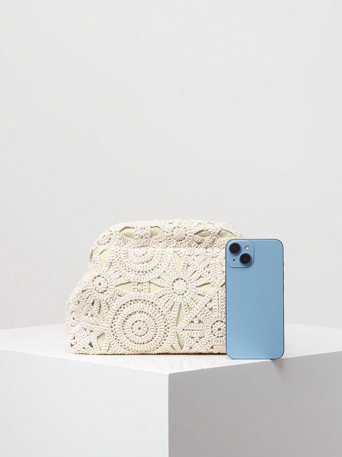 Elegante Gehaakte Kant Clutch Tas