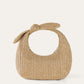 Stijlvolle Rieten Tas met Charmante Knoop Detail