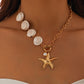 Elegante schelp- en zeesterhanger ketting - Perfect voor de strandliefhebber stijl