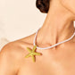 Gouden Stervisketting van touwen voor een elegante zee-look